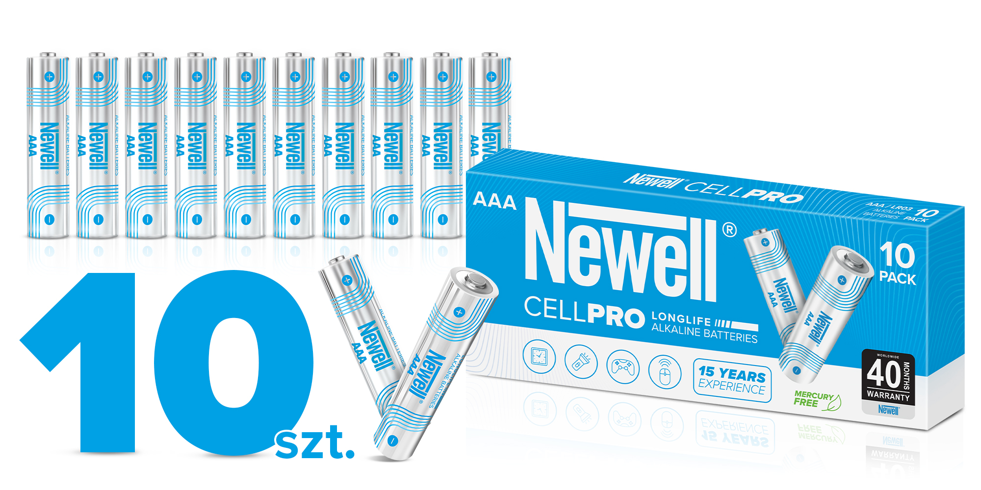 Bateria alkaliczna Newell CellPro AAA 10 szt. box